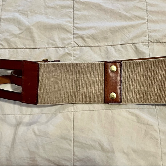 J.Crew Leather Wide Belt with Snaps - Picture 4 of 8